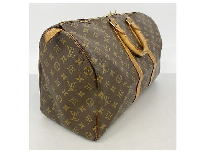 Borsa Louis Vuitton Boston Monogram Keepall 45 Marrone - vista 2