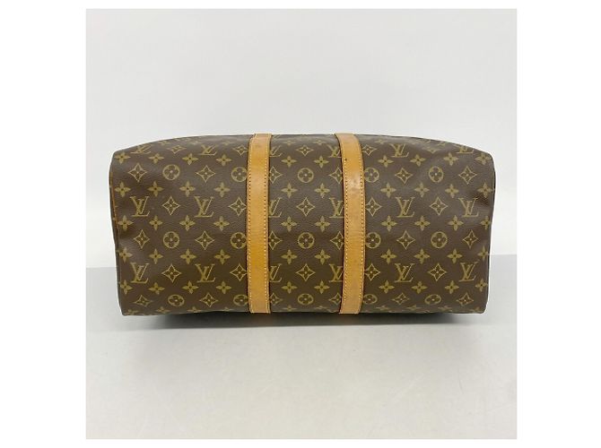 Borsa Louis Vuitton Boston Monogram Keepall 45 Marrone - vista 3