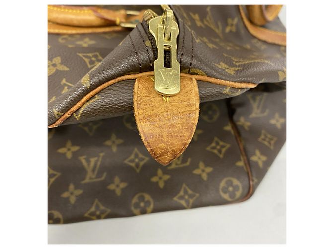 Borsa Louis Vuitton Boston Monogram Keepall 45 Marrone - vista 5