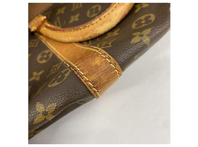 Borsa Louis Vuitton Boston Monogram Keepall 45 Marrone - vista 6