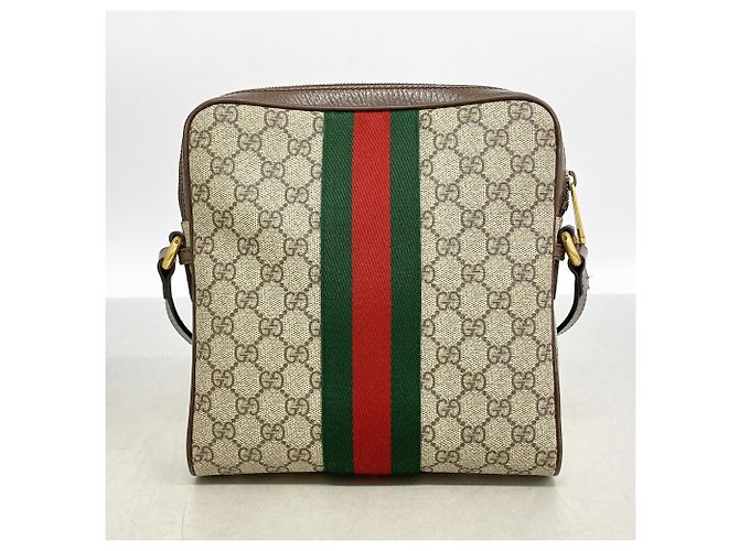 Borsa a tracolla Gucci Ophidia 547926 Marrone Beige - vista 10