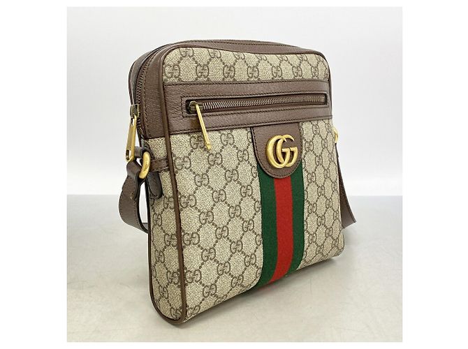 Borsa a tracolla Gucci Ophidia 547926 Marrone Beige - vista 2
