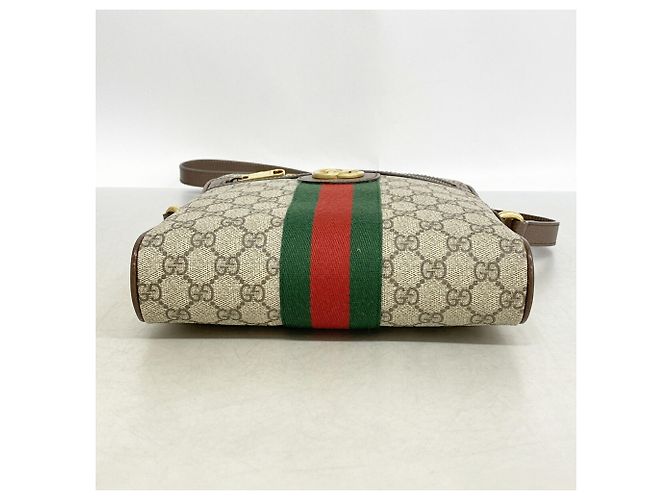 Borsa a tracolla Gucci Ophidia 547926 Marrone Beige - vista 3