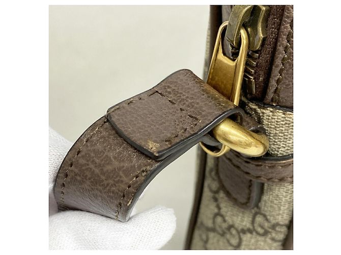 Borsa a tracolla Gucci Ophidia 547926 Marrone Beige - vista 6