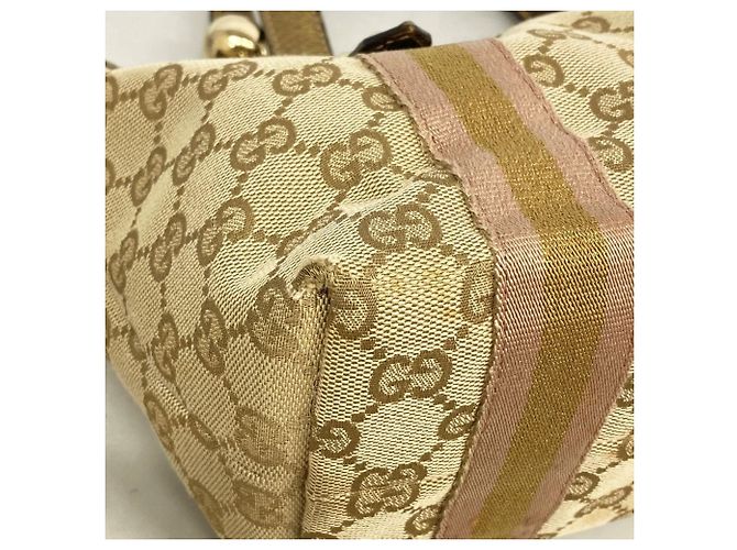 Borsa Gucci GG Canvas Marrone Beige - vista 8