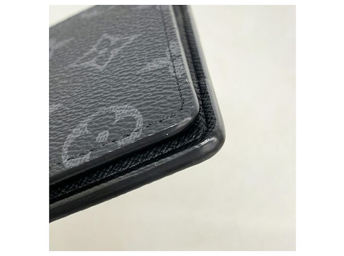 Louis Vuitton Monogram Eclipse Portefeuille Multiple Wallet Nero - vista 5