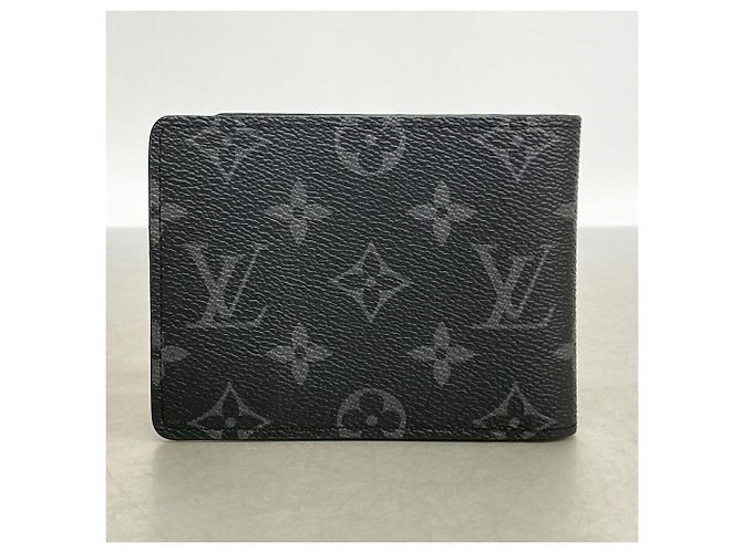 Louis Vuitton Monogram Eclipse Portefeuille Multiple Wallet Nero - vista 6
