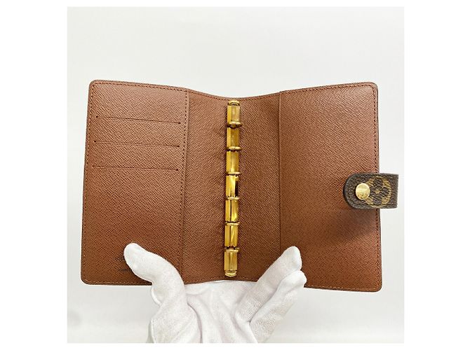 Couvre-agenda Louis Vuitton Monogram Agenda PM Marron - vue 3