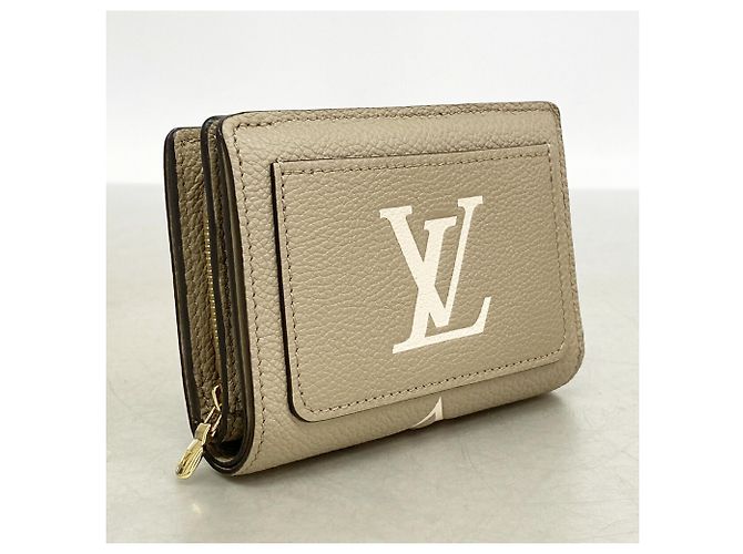 Portafoglio Louis Vuitton Monogram Empreinte Bicolor Grigio Crudo - vista 2