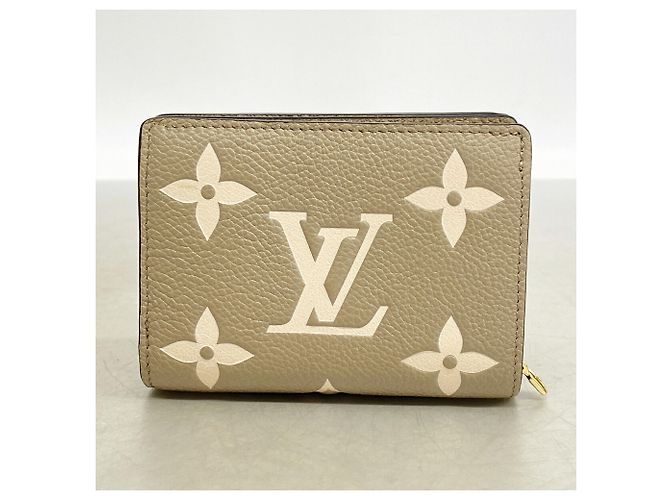 Portafoglio Louis Vuitton Monogram Empreinte Bicolor Grigio Crudo - vista 7