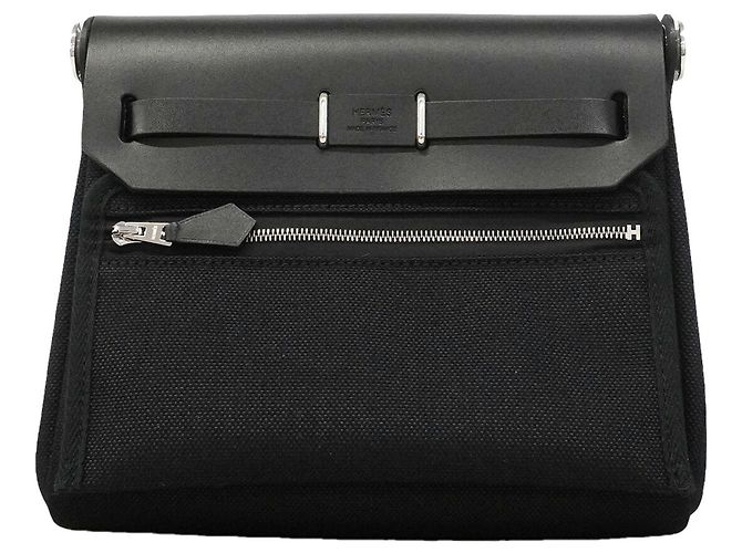Hermès Borsa a tracolla Hermes Herbag Zip Mini Nero - vista 6