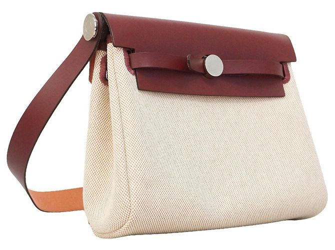 Hermès Borsa a tracolla Hermes Herbag Zip Mini Rosso - vista 2