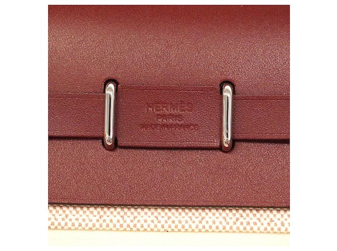 Hermès Borsa a tracolla Hermes Herbag Zip Mini Rosso - vista 5