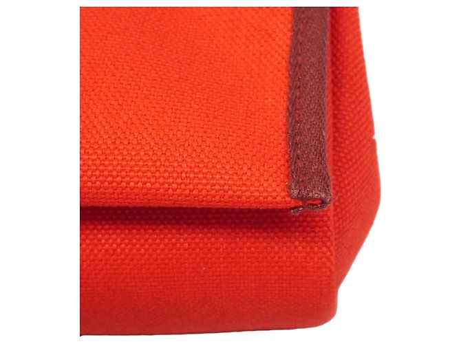Hermès Borsa a tracolla Hermes Herbag Zip PM Rosso - vista 6