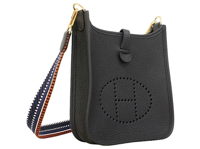 Hermès Borsa a tracolla Hermes Evelyne TPM Blu - vista 2