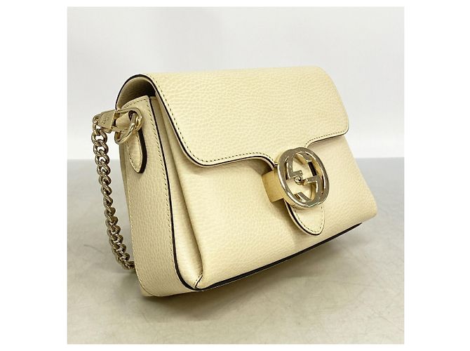 Borsa a tracolla Gucci Interlocking G Crudo - vista 2