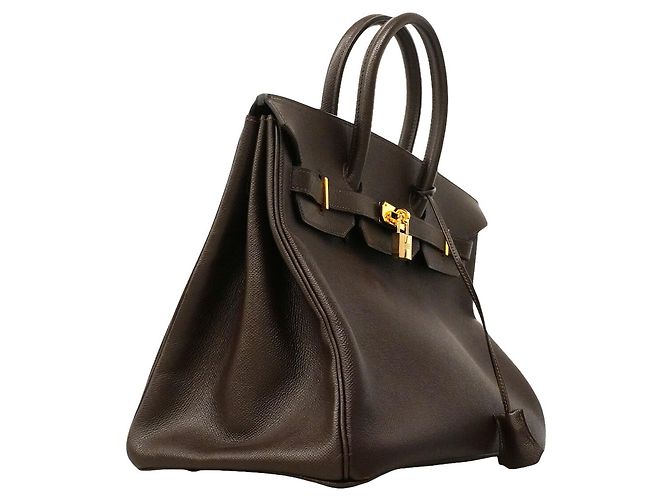 Hermès Borsa Hermes Birkin 35 Marrone - vista 2