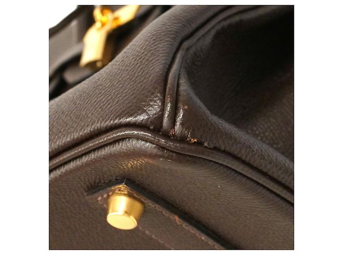 Hermès Borsa Hermes Birkin 35 Marrone - vista 6