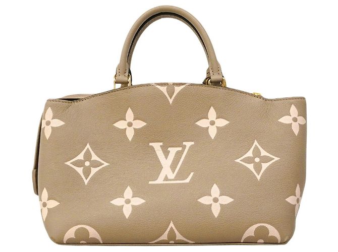 Borsa Louis Vuitton Monogram Empreinte Petit Palais PM Grigio Crudo - vista 15