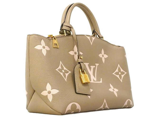 Borsa Louis Vuitton Monogram Empreinte Petit Palais PM Grigio Crudo - vista 2