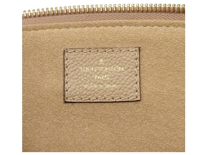 Borsa Louis Vuitton Monogram Empreinte Petit Palais PM Grigio Crudo - vista 5