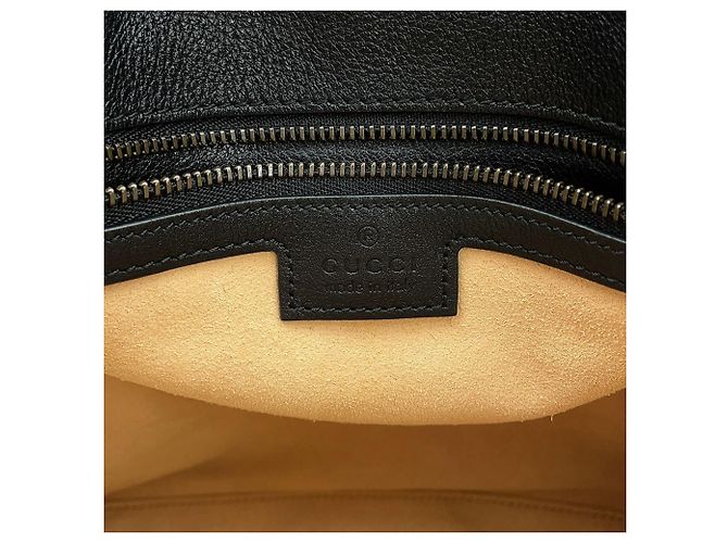 Borsa a mano Gucci Diana Bamboo Medium in pelle di vitello Marrone Nero - vista 15