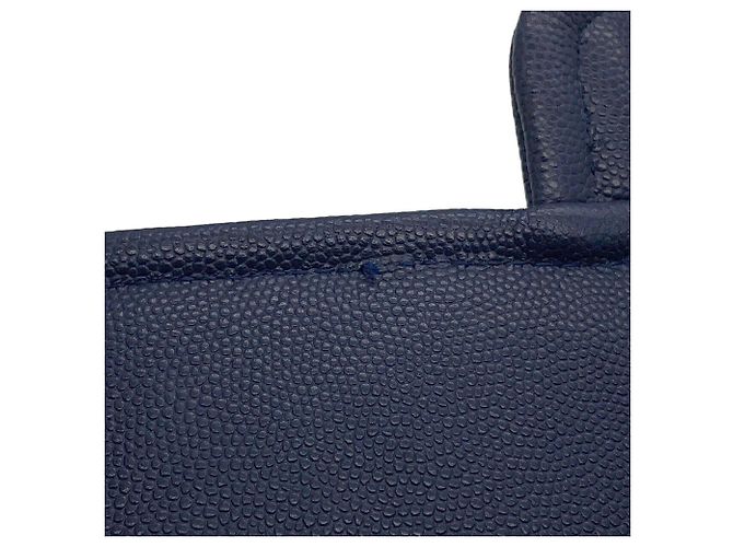 Borsa a tracolla con catena Chanel Matelassé Blu navy - vista 10
