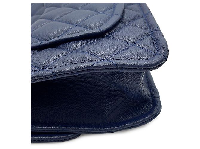 Borsa a tracolla con catena Chanel Matelassé Blu navy - vista 14