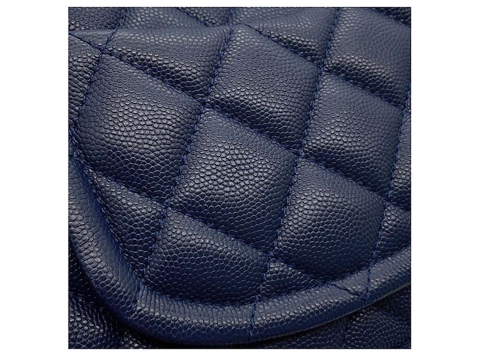 Borsa a tracolla con catena Chanel Matelassé Blu navy - vista 9