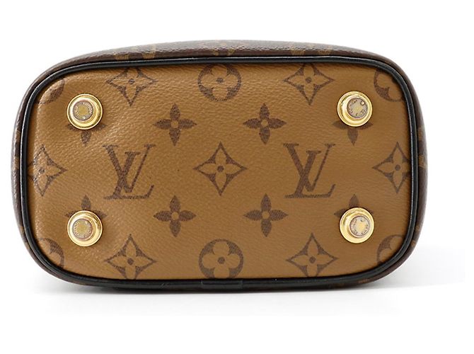Borsa Louis Vuitton Monogram Reverse Vanity NV PM Nero - vista 3
