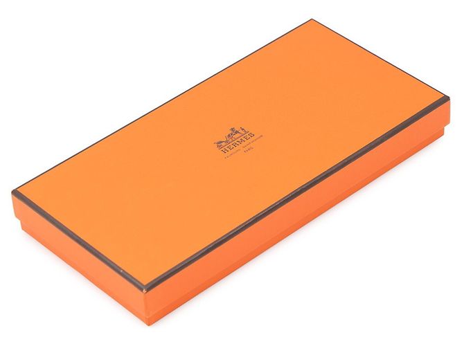 Hermès Cartera larga Hermes Azap en piel Epsom Gold Castaño - vista 10