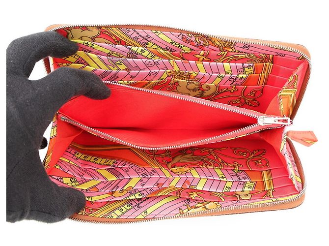 Hermès Cartera larga Hermes Azap en piel Epsom Gold Castaño - vista 4