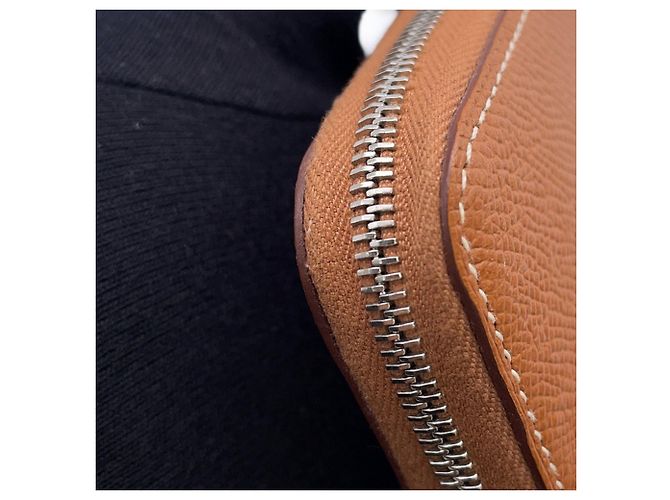 Hermès Cartera larga Hermes Azap en piel Epsom Gold Castaño - vista 6