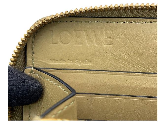 Cartera larga con cremallera Puzzle Loewe Castaño Beige - vista 16