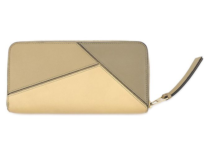 Cartera larga con cremallera Puzzle Loewe Castaño Beige - vista 3