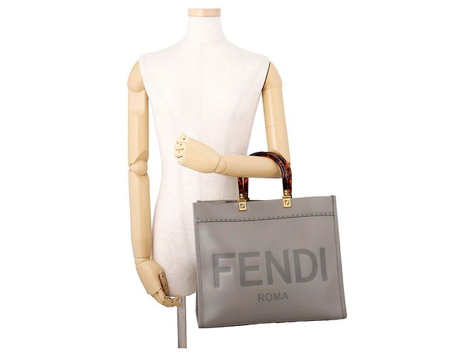 Saco Tote Fendi Sunshine Medium em couro - vista 4
