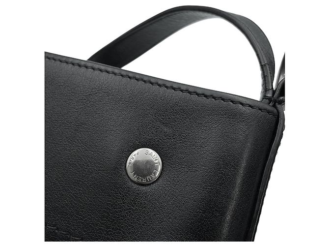 Borsa a secchiello Yves Saint Laurent Rive Gauche Nero - vista 9