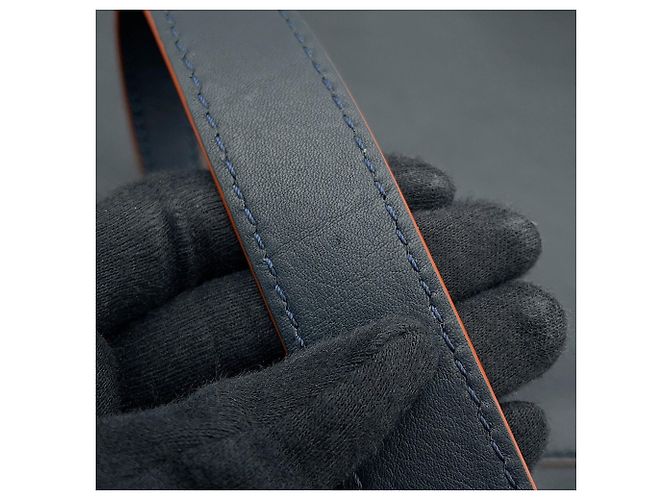 Borsa Fendi Peekaboo Regular Blu navy - vista 16