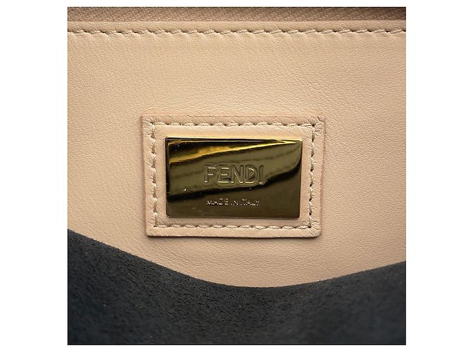Borsa Fendi Peekaboo Regular Blu navy - vista 17