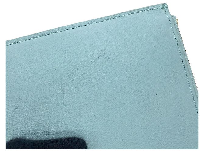Borsa Bottega Veneta Candy Arco in lambskin Blu chiaro - vista 12