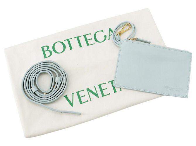 Borsa Bottega Veneta Candy Arco in lambskin Blu chiaro - vista 19