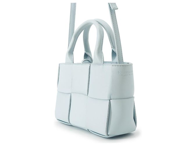 Borsa Bottega Veneta Candy Arco in lambskin Blu chiaro - vista 2