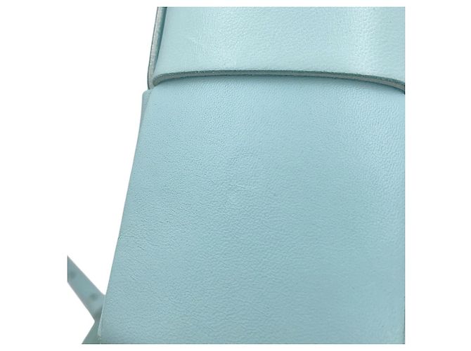 Borsa Bottega Veneta Candy Arco in lambskin Blu chiaro - vista 9