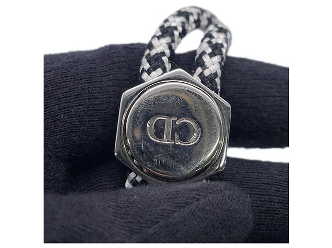 Borsa a tracolla Christian Dior in acrilico bianco - vista 10