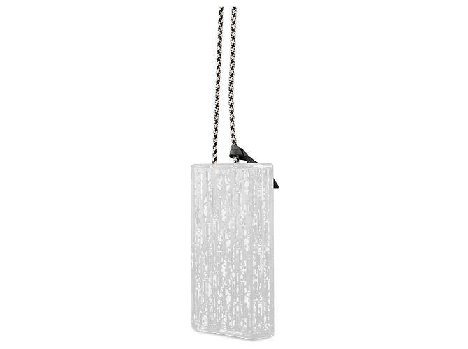 Borsa a tracolla Christian Dior in acrilico bianco - vista 2