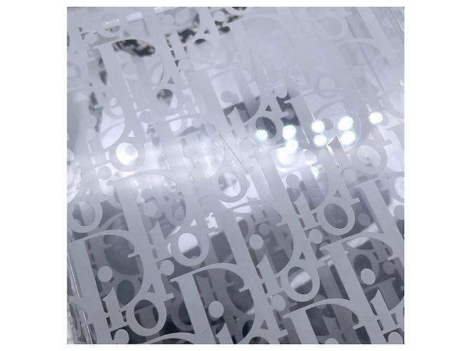 Borsa a tracolla Christian Dior in acrilico bianco - vista 6
