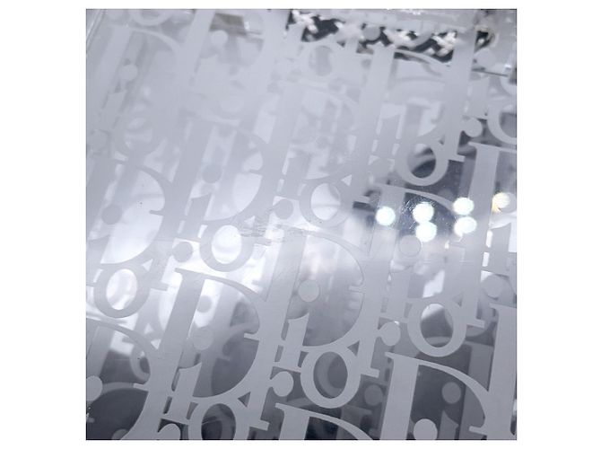 Borsa a tracolla Christian Dior in acrilico bianco - vista 7