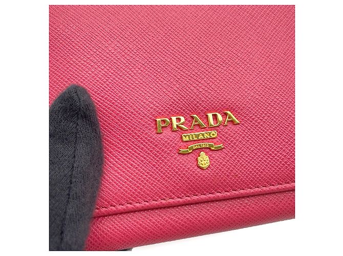 Prada Tri-fold Wallet Pink - view 7