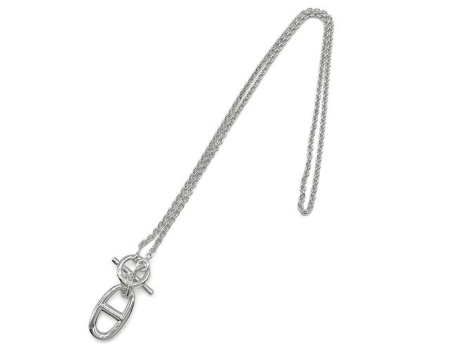 Hermès Collana HERMES Amulette Chaine d'Ancre Argento - vista 4