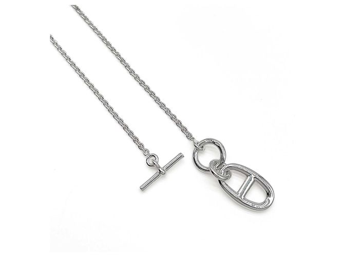 Hermès Collana HERMES Amulette Chaine d'Ancre Argento - vista 5